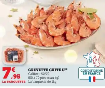 Hyper U CREVETTE CUITE U offre