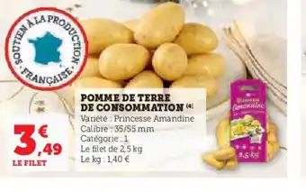 Hyper U POMME DE TERRE DE CONSOMMATION offre