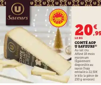 Hyper U COMTÉ AOP U SAVEURS offre