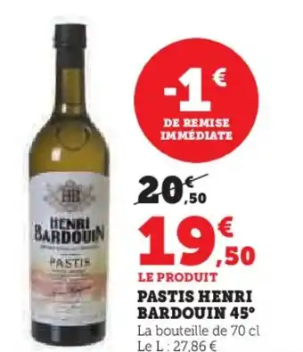 Hyper U PASTIS HENRI BARDOUIN 45 offre