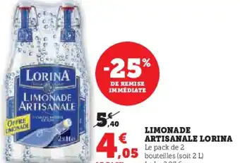 Hyper U LIMONADE ARTISANALE LORINA offre