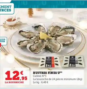 U Express HUITRES FINES U(4) offre