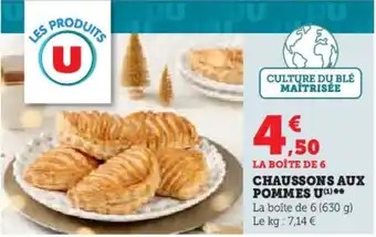 U Express CHAUSSONS AUX POMMES U offre