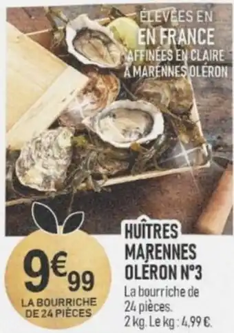 HUÎTRES MARENNES OLERON N°3