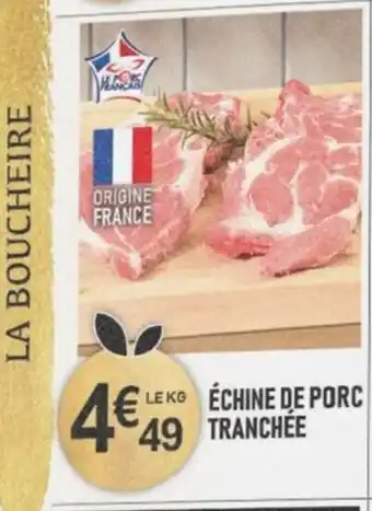 marché frais Géant ÉCHINE DE PORC TRANCHÉE offre