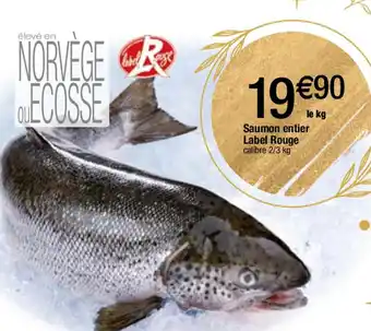Migros Saumon entier Label Rouge calibre 2/3 kg offre