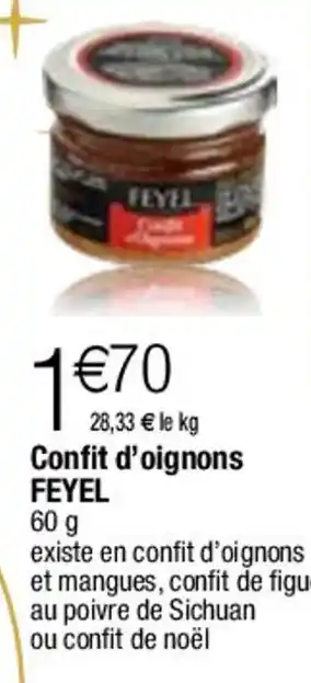 Confit d'oignons FEYEL 60 g