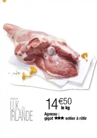 Migros Agneau : gigot entier à rôtir offre