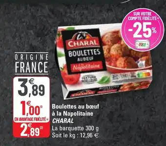 G20 Boulettes Au Bœuf À La Napolitaine offre
