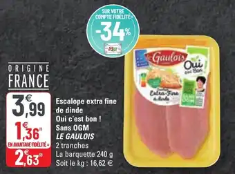 Escalope Extra Fine De Dinde