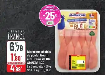 G20 Morceaux Choisis De Poulet Nourri offre