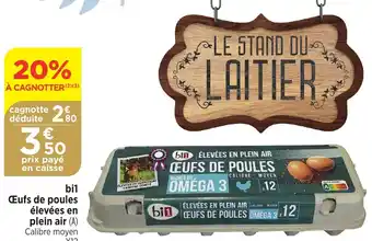 Maximarché bil Œufs de poules élevées en plein air (A) Calibre moyen offre