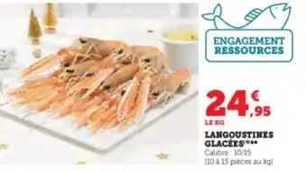 Super U LANGOUSTINES GLACÉES offre
