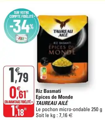 G20 Riz Basmati Epices De Monde offre