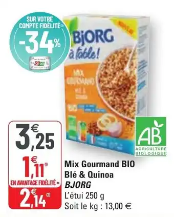 G20 Mix Gourmand Bio Blé & Quinoa offre