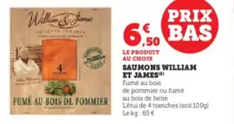 Super U SAUMONS WILLIAM ET JAMES (2) offre