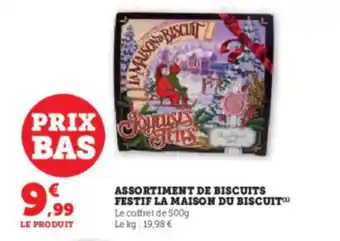 Super U ASSORTIMENT DE BISCUITS FESTIF LA MAISON DU BISCUIT offre