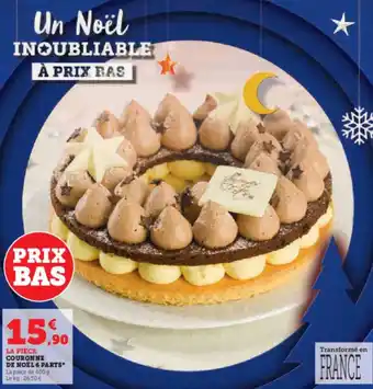 Super U COURONNE DE NOËL 6 PARTS offre