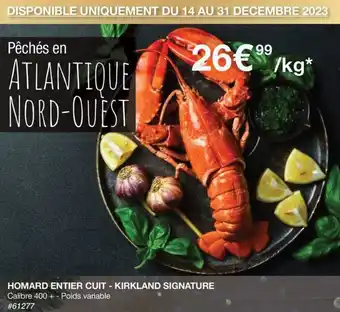 HOMARD ENTIER CUIT - KIRKLAND SIGNATURE