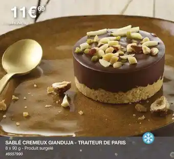 Costco SABLÉ CREMEUX GIANDUJA - TRAITEUR DE PARIS offre
