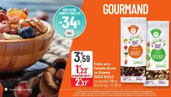 G20 Fruits Secs Formule Boost Ou Détente offre