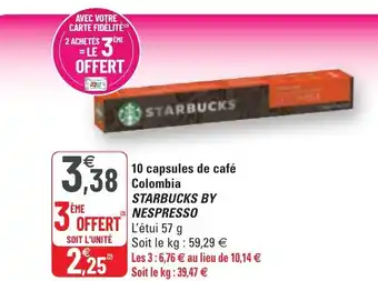 10 Capsules De Café Colombia