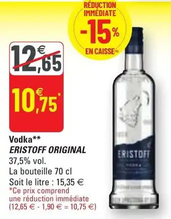 G20 Vodka Eristoff Original offre