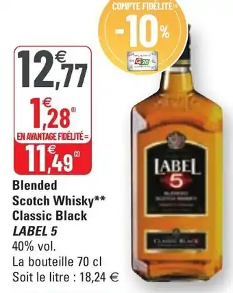 Blended Scotch Whisky Classic Black