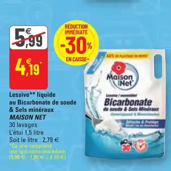 G20 Lessive Liquide Au Bicarbonate De Soude offre