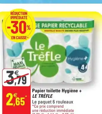 G20 Papier Toilette Hygiène+ Le Trèfle offre