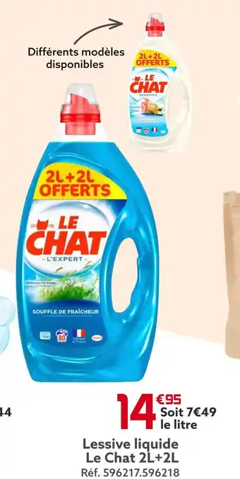 Gifi Le chat lessive liquide 2l+2l offre