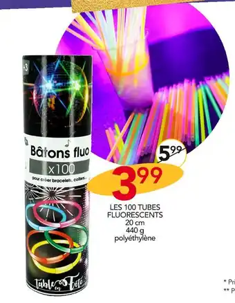 Stokomani Les 100 tubes fluorescents offre