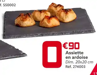 Gifi Assiette en ardoise offre