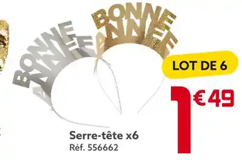 Gifi Serre-tête x6 offre