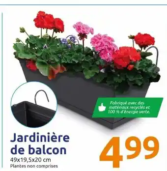 Action Jardinière de balcon offre