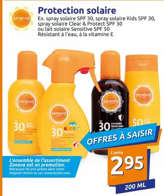 Action L'ensemble de l'assortiment Zenova est en promotion offre