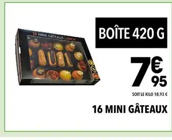 Supeco 16 mini gâteaux offre