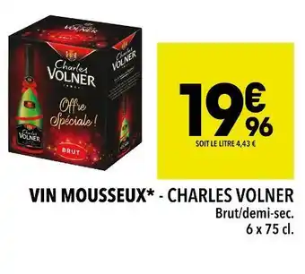 Supeco Charles volner vin mousseux offre