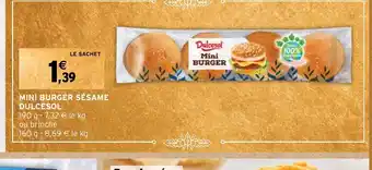 Intermarché Express MINI BURGER SÉSAME DULCESOL offre