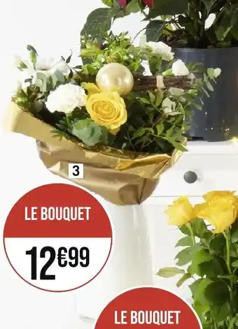 Casino Supermarchés 3 Bouquet 16 tiges mixte SHINY offre