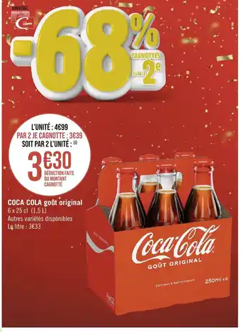 Casino Supermarchés COCA COLA goût original offre