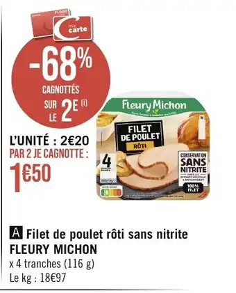 Casino Supermarchés A Filet de poulet rôti sans nitrite offre