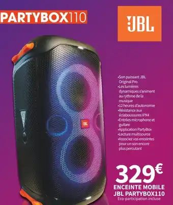 Conforama ENCEINTE MOBILE JBL PARTYBOX110 offre