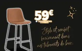 Conforama TABOURET DE BAR offre