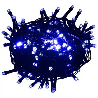 Bricorama Vidaxl guirlande lumineuse 400 led bleu 40 m 8 effets lumineux offre