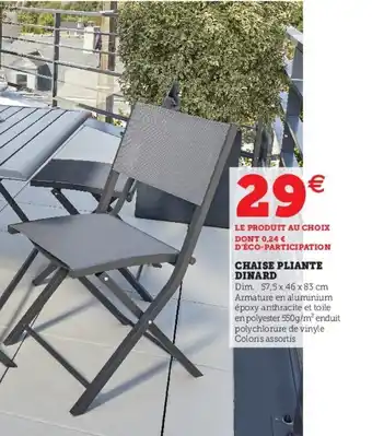 Super U Chaise pliante Dinard offre