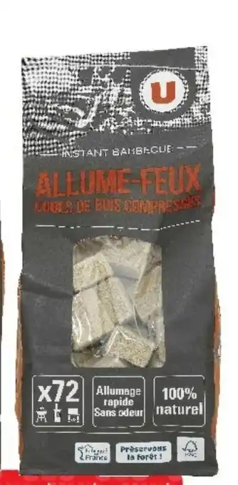 Super U Allume-feux laine de bois u offre