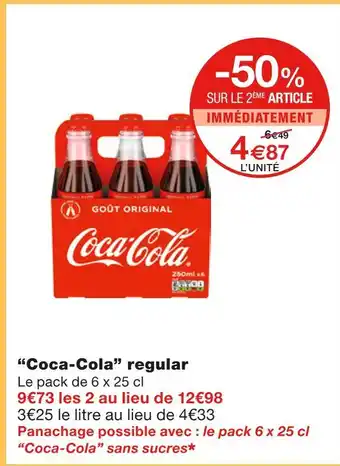 Monoprix Coca-cola coca-cola regular offre