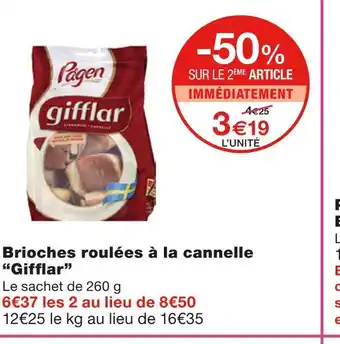 Gifflar brioches roulées à la cannelle
