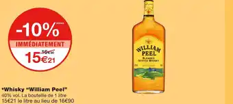 Monoprix William peel whisky offre
